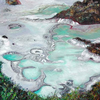 Lava Pools - Acrylic 100 x 100 cm 