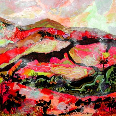 Rainbow Dawn - Acrylic 76 x 76 cm