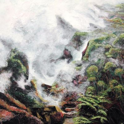 Steaming Vegetation - Acrylic 90x70 cm