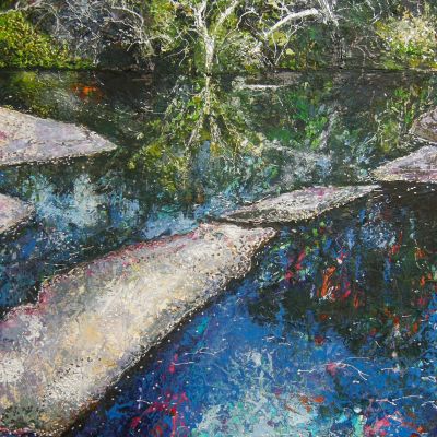 Reflective Pool - Acrylic and Collage 77 x 60 cm
$1200