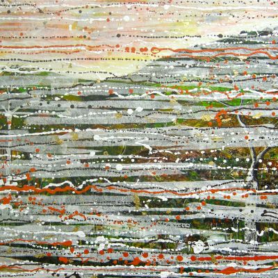 Stripping the Land - Collage and Acrylic 75x 90cm