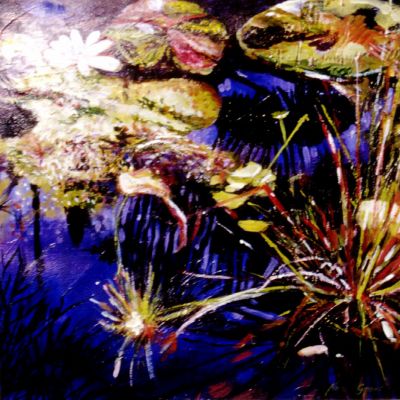 Pond Reflections - Acrylic 50 x 50 cm