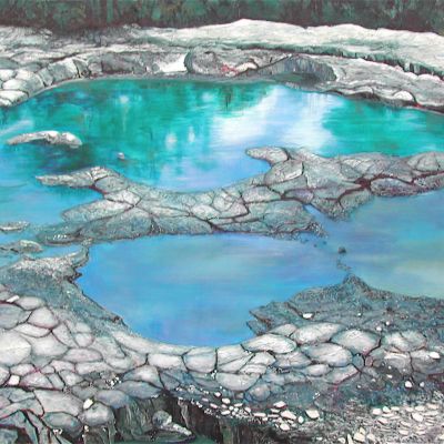 Emerald Pool - Acrylic 120 x 90 cm