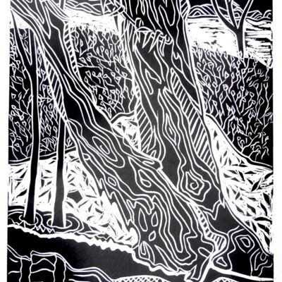 Trees and Water. - Lino Cut 38 x 48 cm
$360 unframed
