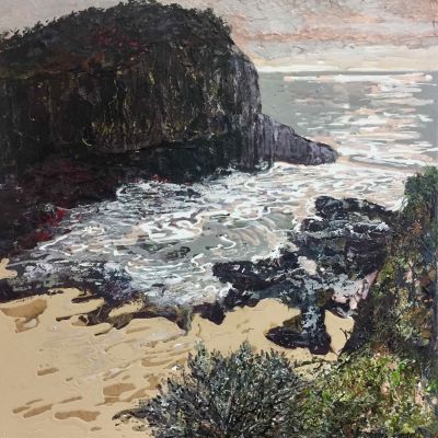 Coastal Cove - Acrylic and Collage
51 x 51 cm
$950