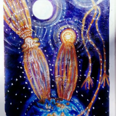 Father Son Holy Spirit - Acrylic 69 x 84 cm
$990
