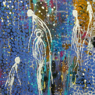 Rain Dance - Acrylic 51 x 51 cm