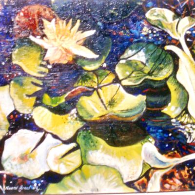Golden Lilly - Oil 40 x 50 cm